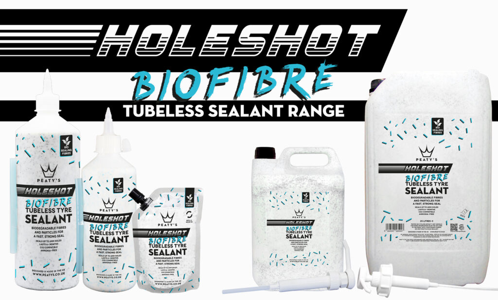 Holeshot Sealant Sizes Made with Bioglitter